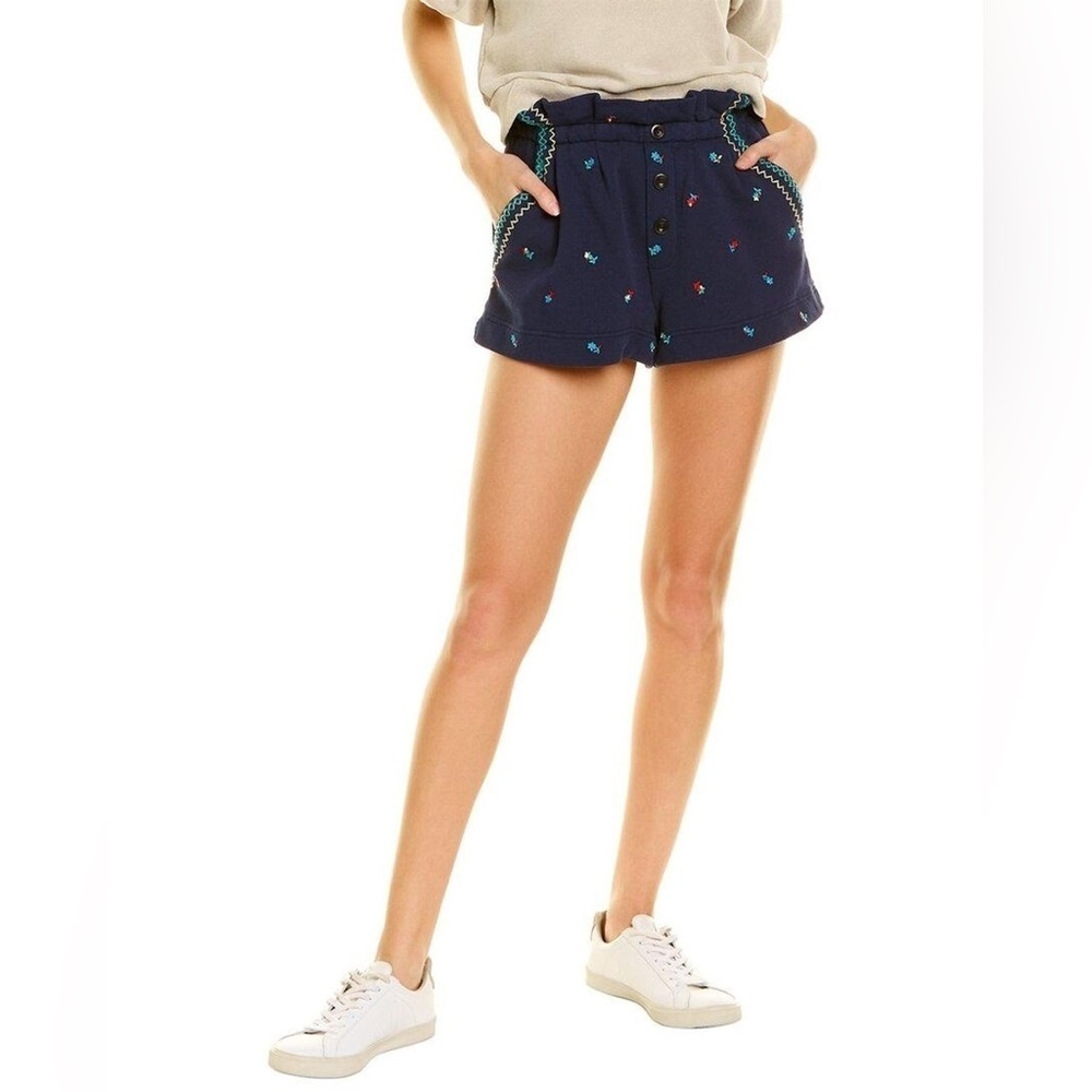 Something Navy Soft Multicolored Shorts w/ Pockets